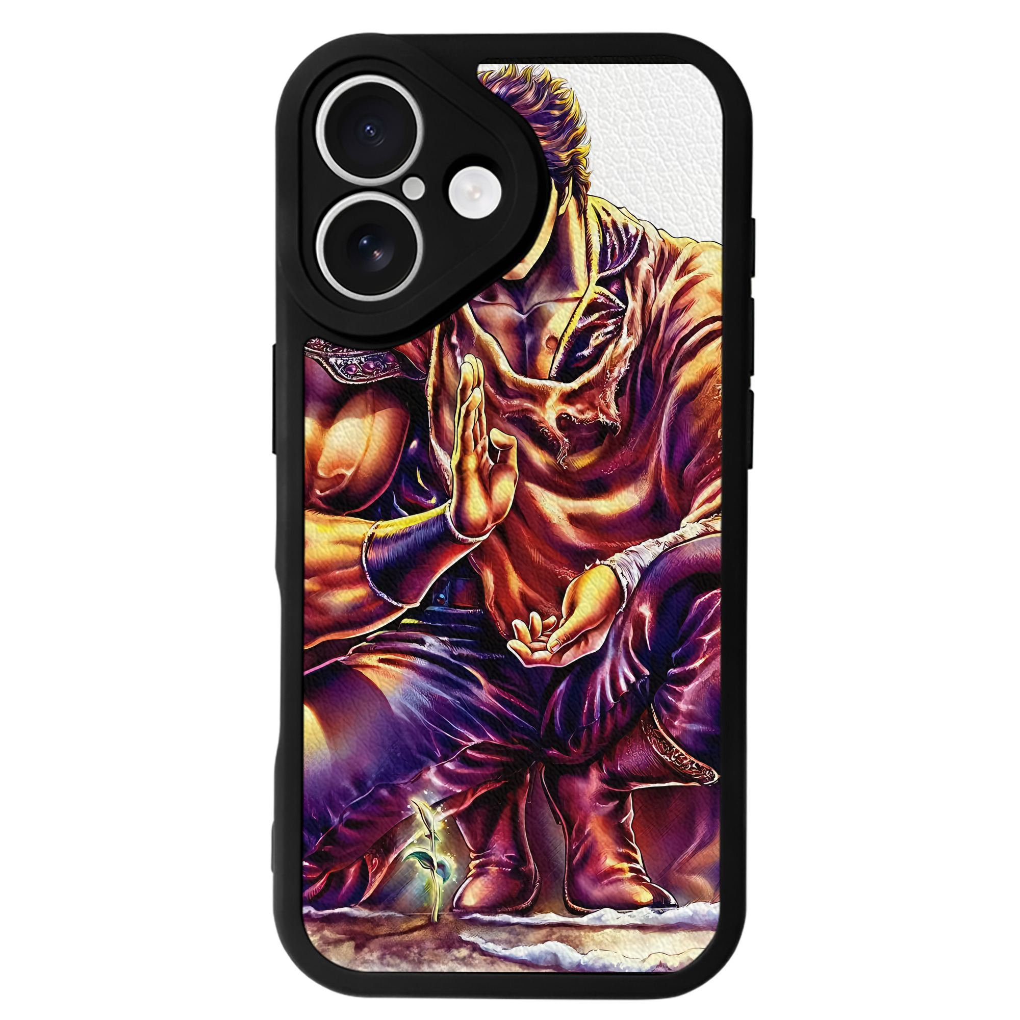 （画像用） 北斗の拳 Fist of the North Star 【iPhone 16シリーズ対応】シリコンスマホケース（レザー調） 材質：シリコン